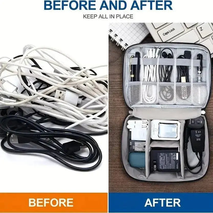 Waterproof Travel Cable Organizer Bag