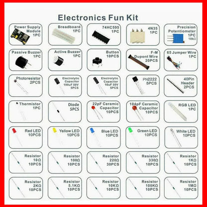 MB-102 Breadboard Kit – Components for Arduino UNO Beginners