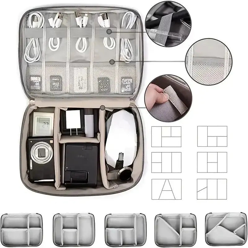 Waterproof Travel Cable Organizer Bag